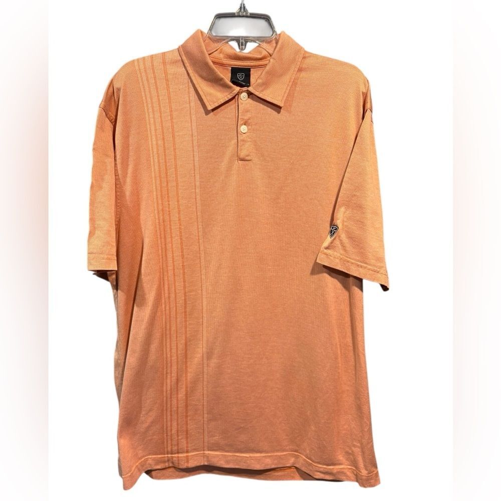 Nike Golf Polo Men's Size XL Orange Short Sleeve Cotton Polo Shirt